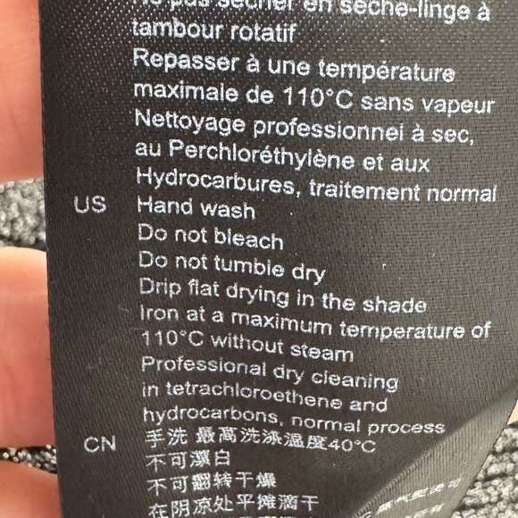 Sandro Metallic Puffed Sleeve Stretch Knit Top Silver Women Small Chic Dressy - Picture 10 of 12